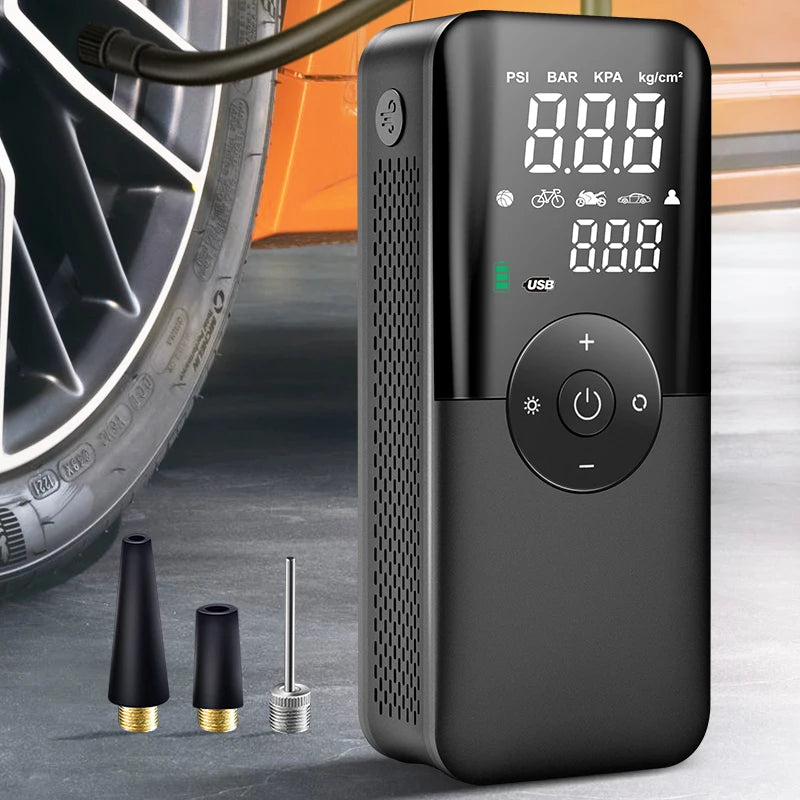 AirMate Pulse portable tyre inflator for cars, bikes, and sports gear.